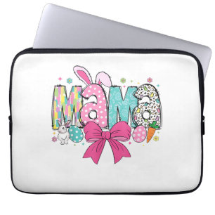 Housse Pour Ordinateur Portable Mama Mini Pâques T-shirt assorti Mama Lapin jour d
