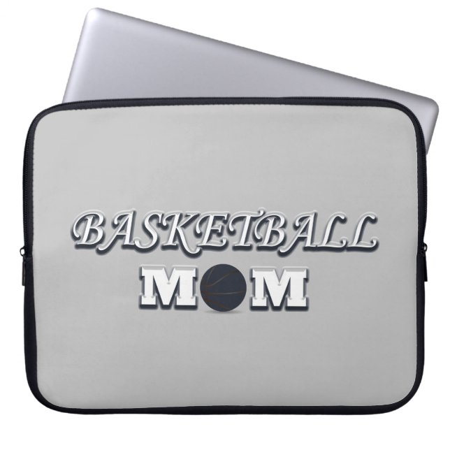 Housse Pour Ordinateur Portable maman de basket (Devant)