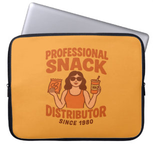 Housse Pour Ordinateur Portable Maman Rétro Groovy Distributrice de Snacks Profess
