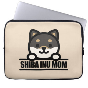 Housse Pour Ordinateur Portable MAMAN SHIBA INU - Conception de maman Shiba Inu ai