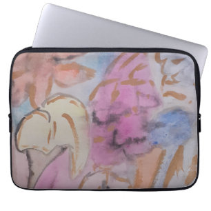 Housse Pour Ordinateur Portable Manche Abstrait Pastel Floral pour ordinateur port