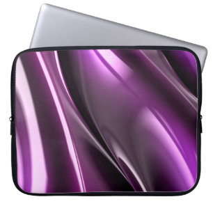 Housse Pour Ordinateur Portable Manche Abstraite en néoprène noir violet 15''