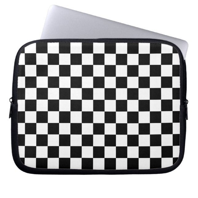 Housse Pour Ordinateur Portable Manche de l'ordinateur portable Checkerboard Race  (Devant)