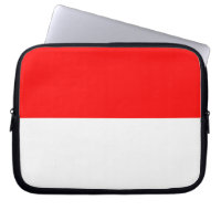 Manche d'ordinateur portable avec drapeau d'Indoné