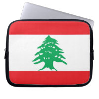 Manche d'ordinateur portable du drapeau libanais