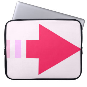 Housse Pour Ordinateur Portable Manche d'ordinateur portable rose Flèche en néoprè