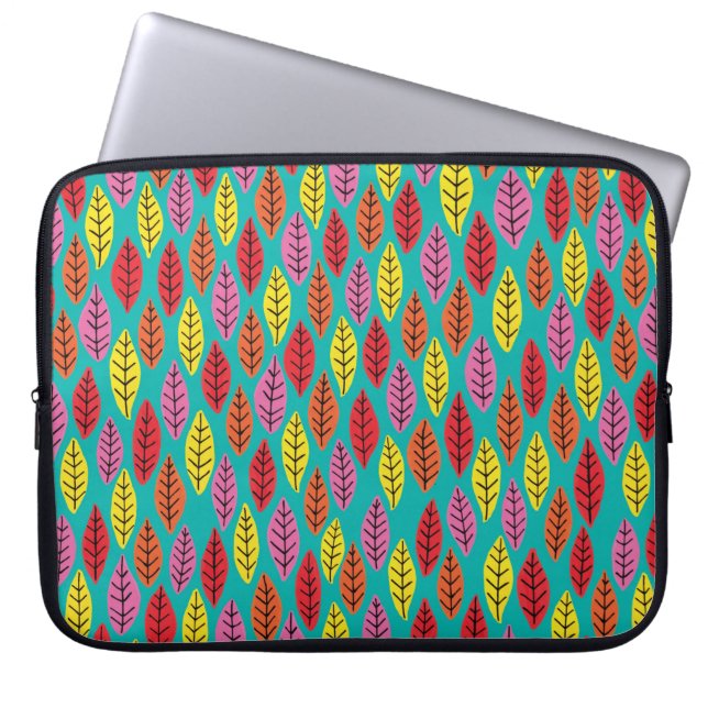 Housse Pour Ordinateur Portable Manche d'ordinateur portable vert Feuille brillant (Devant)