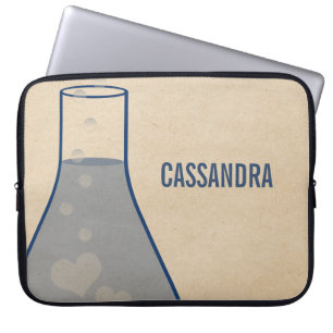 Housse Pour Ordinateur Portable Manche électronique Whimsical Beaker, Bleu