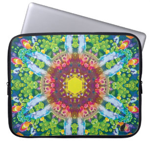 Housse Pour Ordinateur Portable Manche Ordinateur portable granulaire Kaleidoscope