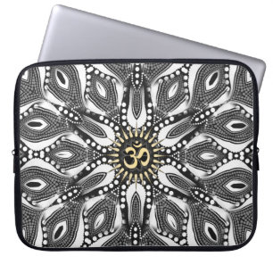 Housse Pour Ordinateur Portable Manche Ordinateur Portable Tribal Serpent OM