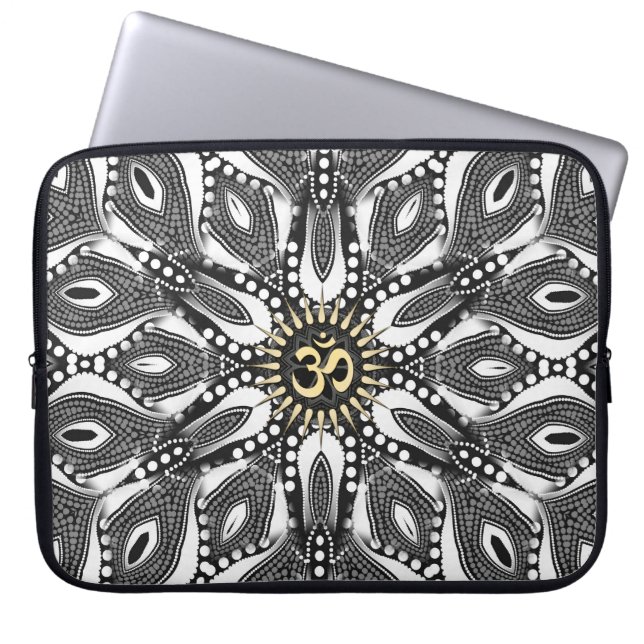 Housse Pour Ordinateur Portable Manche Ordinateur Portable Tribal Serpent OM (Devant)