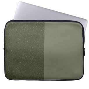 Housse Pour Ordinateur Portable Manche Ordinateur Portable Vert Moss Deux Tons - P