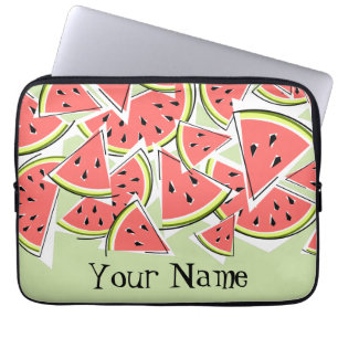 Housse Pour Ordinateur Portable Manche portable Watermelon Green Name