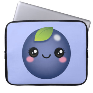 Housse Pour Ordinateur Portable Manche pour ordinateur portable Kawaii Blueberry