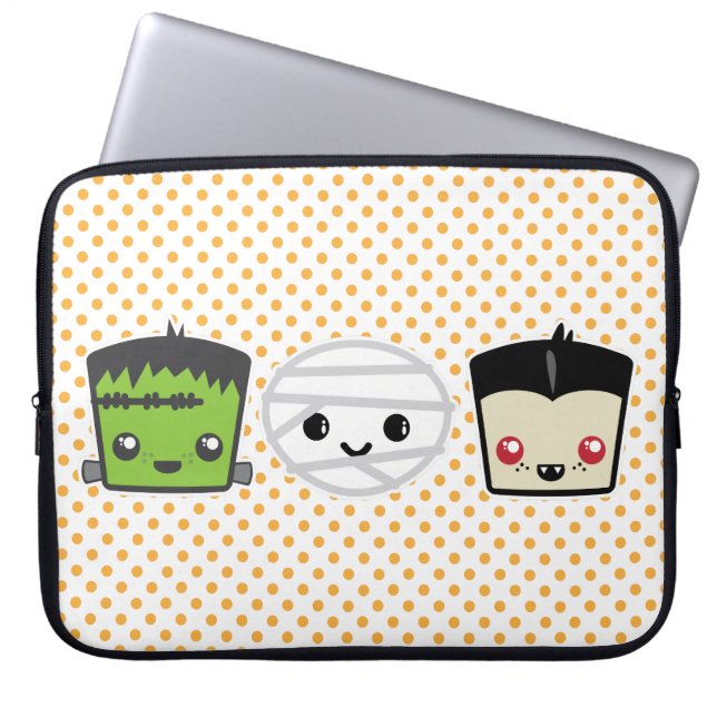 Housse Pour Ordinateur Portable Manche pour ordinateur portable Kawaii Frankenstei (Devant)