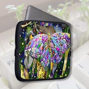 Housse Pour Ordinateur Portable Manche pour ordinateur portable Papillon Feuille d