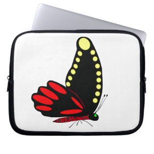 Housse Pour Ordinateur Portable Manche pour ordinateur portable papillon noir