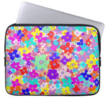 Manches brillantes pour ordinateur portable Floral