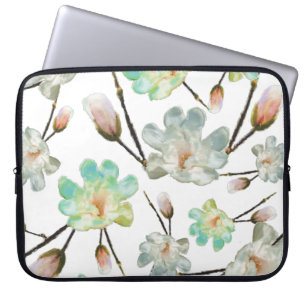 Housse Pour Ordinateur Portable Manches Motif Magnolia