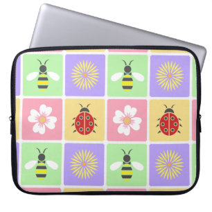 Housse Pour Ordinateur Portable Manches pour ordinateur portable Spring Patches