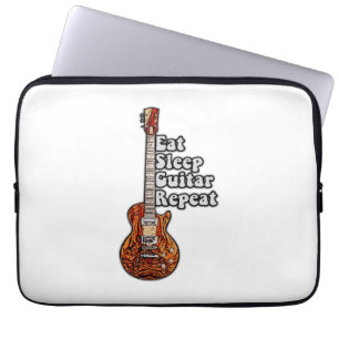 Housse Pour Ordinateur Portable Mangez la répétition de la guitare de sommeil. vin