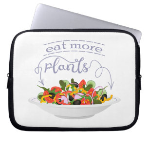 Housse Pour Ordinateur Portable Mangez plus de plantes frais motivation salade let