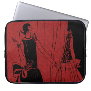 Housse Pour Ordinateur Portable Mannequin de défilé de mode Art Déco des années 19