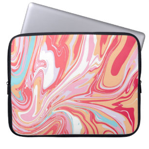 Housse Pour Ordinateur Portable Marbre liquide Abstrait ou fond de tendance époxy