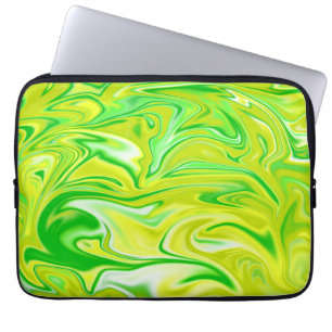 Housse Pour Ordinateur Portable Marbre vert à menthe de printemps, Manche de porta