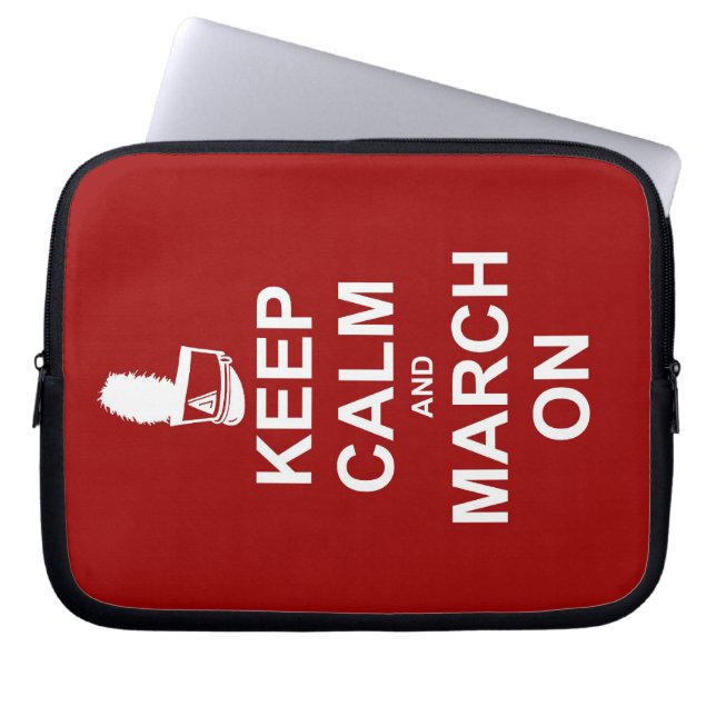 Housse Pour Ordinateur Portable Marching Band Gardez le calme et Marche le (Devant)