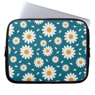 Housse Pour Ordinateur Portable Marguerite blanche - Motif Nature