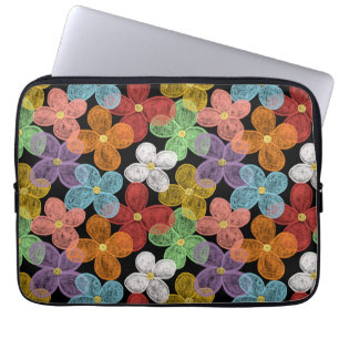 Housse Pour Ordinateur Portable Marguerites à la craie