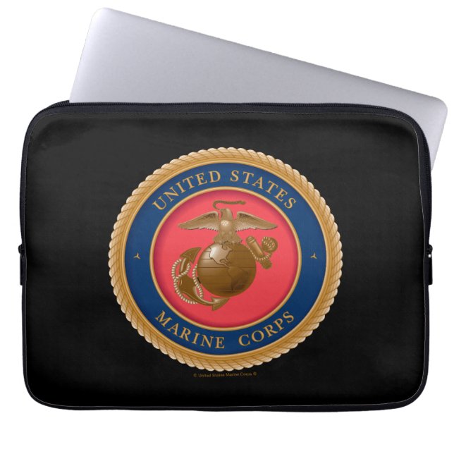 Housse Pour Ordinateur Portable Marine Corps Seal (Devant)
