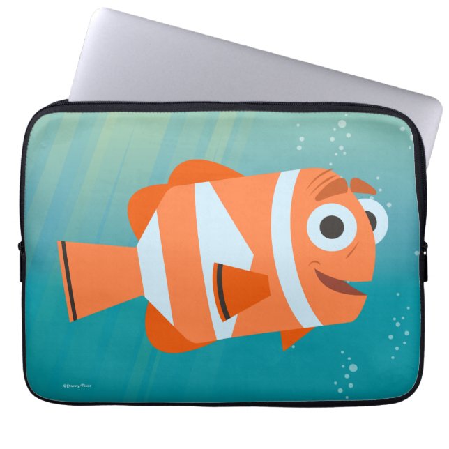 Housse Pour Ordinateur Portable Marlin | Océan Ici Nous Venons ! (Devant)