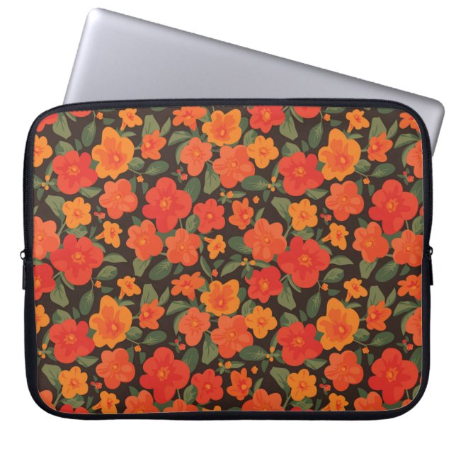 Housse Pour Ordinateur Portable Marmalade Bush. Motif Streptosolen jamesonii (Devant)