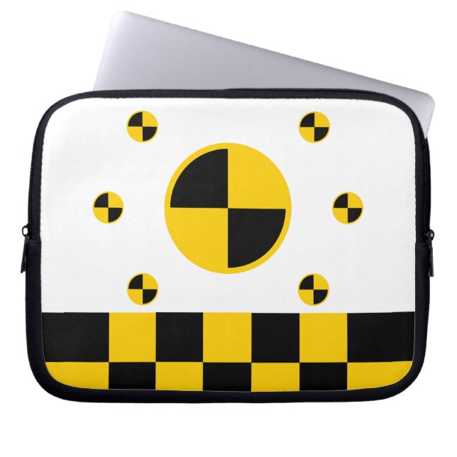 Housse Pour Ordinateur Portable Marqueurs de test de crash dynamique (Devant)