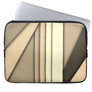 Housse Pour Ordinateur Portable Marron monochrome moderne