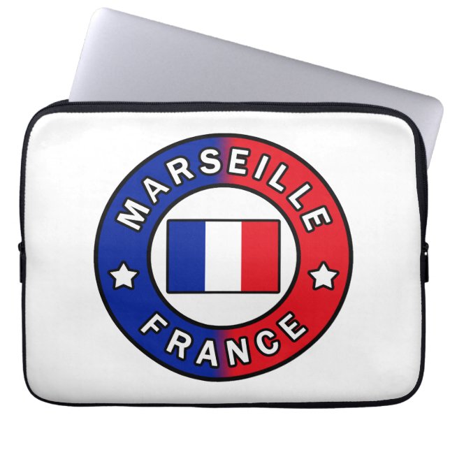 Housse Pour Ordinateur Portable Marseille France (Devant)