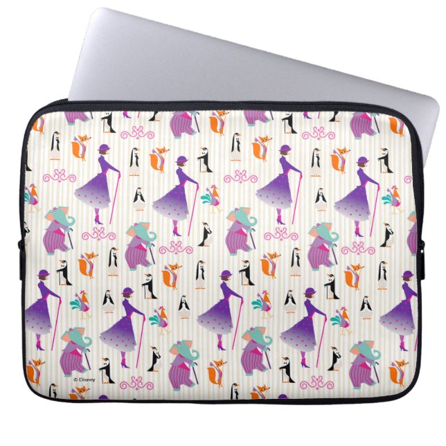 Housse Pour Ordinateur Portable Mary Poppins & Amis Motif rayé (Devant)