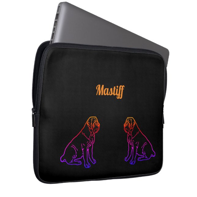 Housse Pour Ordinateur Portable Mastiff Pilou (Devant droit)