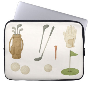 Housse Pour Ordinateur Portable Matériel de golf cadeaux pour golfeur