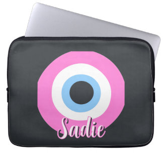 Housse Pour Ordinateur Portable mauvais œil rose personnalisable
