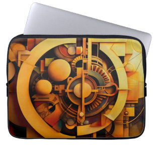 Housse Pour Ordinateur Portable Mécanisme doré abstrait Steampunk