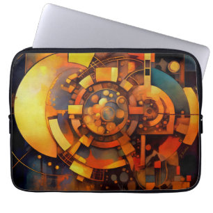 Housse Pour Ordinateur Portable Mécanisme Solaire Steampunk Abstrait