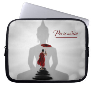 Housse Pour Ordinateur Portable Méditation Buddha Monk Zen Personnaliser l'ordinat
