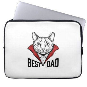 Housse Pour Ordinateur Portable Meilleur design de gravure vintage de chat vampire