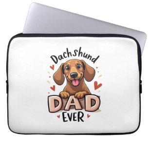 Housse Pour Ordinateur Portable Meilleur Papa Dachshund T Shirt