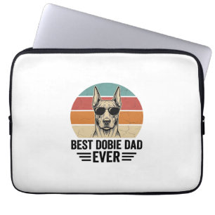 Housse Pour Ordinateur Portable Meilleur papa Dobie vintage Doberman Shirt_1