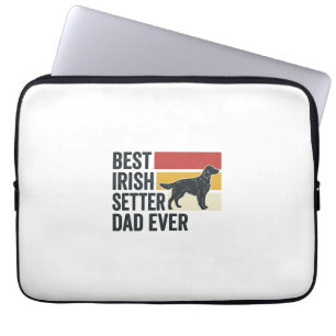 Housse Pour Ordinateur Portable Meilleur papa Setter Irlandais Vintage Design pour