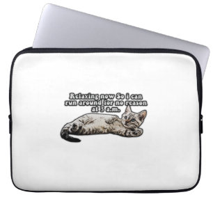 Housse Pour Ordinateur Portable Mème de chat amusant pour les chatons et les propr